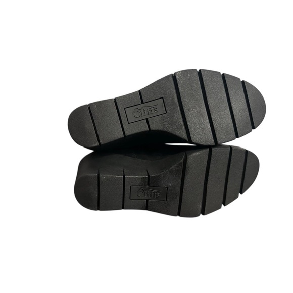 NWT! Cliffs White Mountain Wedge Boots Black Leather Ankle Booties Winter 7 M - Picture 7 of 8